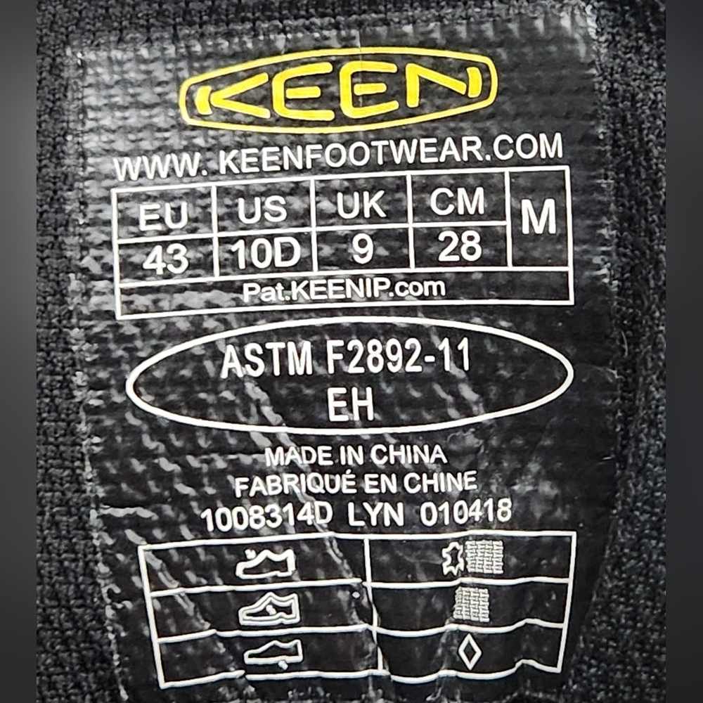 Keen Detroit 8" Waterproof Leather Boot Men's Size 10 - Picture 9 of 9